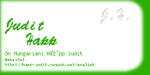 judit happ business card
